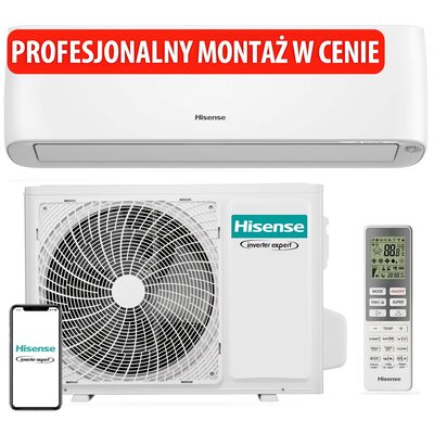 Klimatyzator Split, Pompa ciepła powietrze - powietrze HISENSE Energy Pro+ QE35XV4EG z usługą montażu
