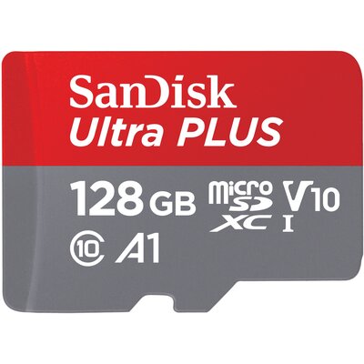 Karta pamięci SANDISK Ultra Plus microSDXC 128GB + Adapter