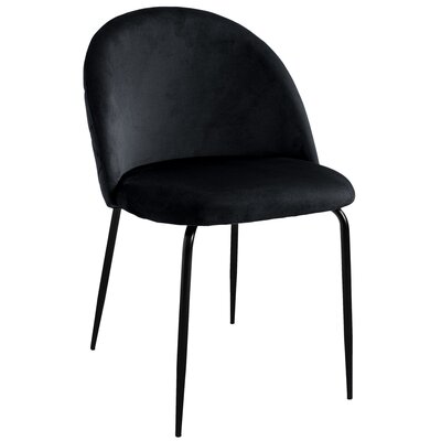 Krzesło EHOKERY Fargo Velvet Czarny (2 szt.)