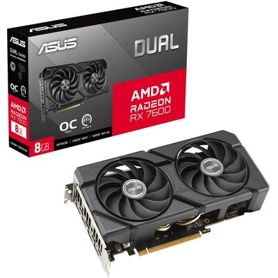 Karta graficzna ASUS Dual Radeon RX 7600 EVO OC 8GB DLSS 4