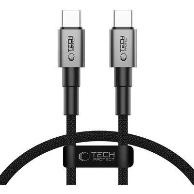 Kabel USB-C - USB-C TECH-PROTECT UltraBoost 100W 0.5 m Szary