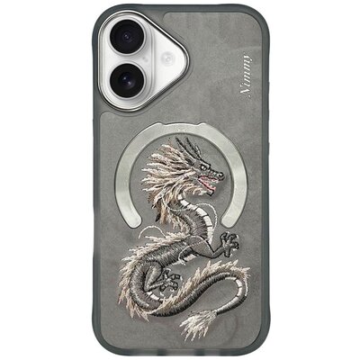 Etui NIMMY Dragon MagSafe do Apple iPhone 16 Szary