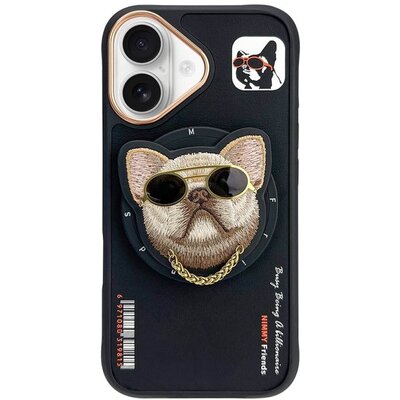 Etui NIMMY Glasses Cool Dog MagSafe do Apple iPhone 16 Czarny