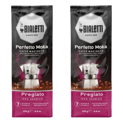 Kawa mielona BIALETTI Perfetto Moka Pregiato Espresso 2 x 250 g