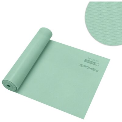 Guma do ćwiczeń SPOKEY Ribbon Tex Medium Zielony