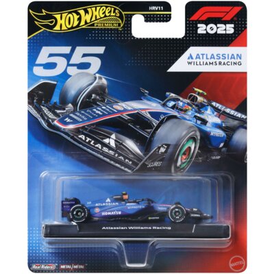 Samochód Hot Wheels Premium Formuła 1 Bolid F1 Williams Carlos Sainz JKD85
