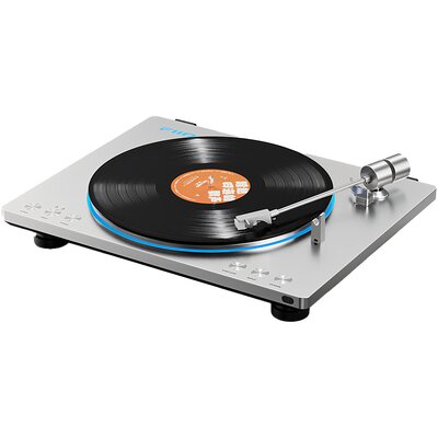 Gramofon FIIO TT13 Srebrny Automatyczny, Napęd paskowy, Przedwzmacniacz, Prędkość odtw. 33 1-3, 45 obr.-min