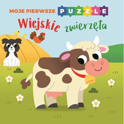 Książka Moje pierwsze puzzle Wiejskie zwierzęta (twarda okładka)