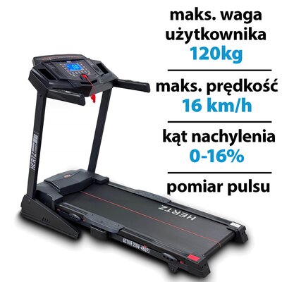 Bieżnia elektryczna HERTZ FITNESS Active 2 1840W 16km/h