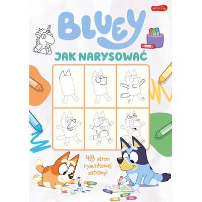 Kolorowanka Bluey Jak narysować (miękka okładka)