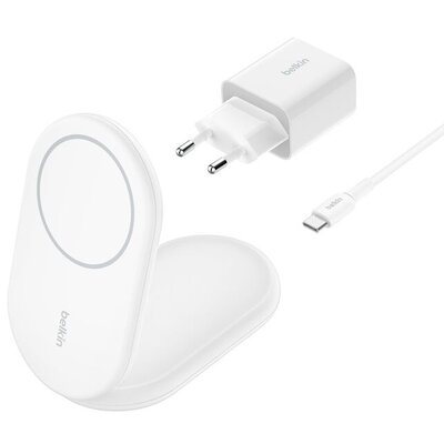 Ładowarka indukcyjna BELKIN BoostCharge WIB007VFWH Qi2 15W Biały