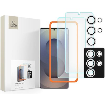 Szkło hartowane TECH-PROTECT Supreme Set do Samsung Galaxy S25 Ultra