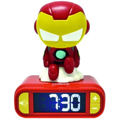 Zabawka budzik z lampką nocną LEXIBOOK Avengers Iron Man RL800AV2
