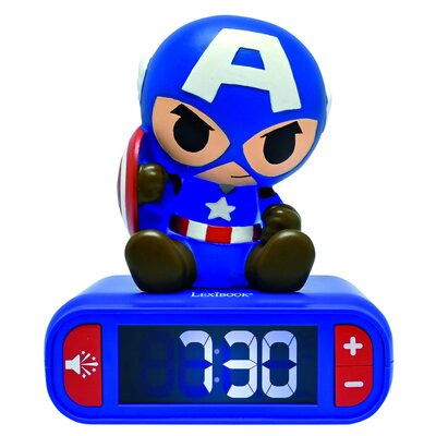 Zabawka budzik z lampką nocną LEXIBOOK Avengers Kapitan Ameryka RL800AV1