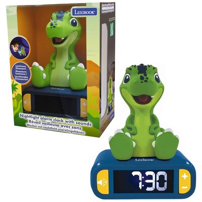 Zabawka budzik z lampką nocną LEXIBOOK Dinosaur RL800DINO