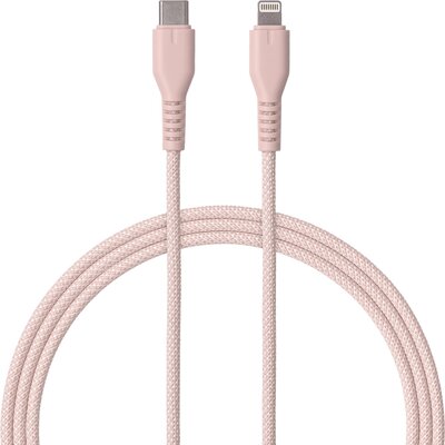 Kabel USB Typ-C - Lightning QUALO Ultimate QKN-CL-16 1.5 m Różowy