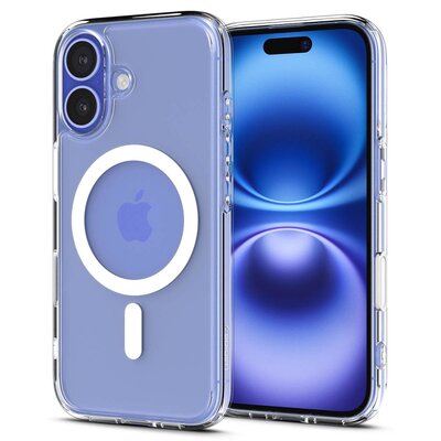 Etui SPIGEN Ultra Hybrid T MagSafe do Apple iPhone 16 Biały Przezroczysto-biały