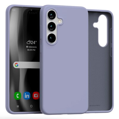 Etui MERCURY Silicone do Samsung Galaxy S25+ Lawendowy