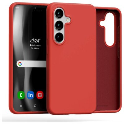 Etui MERCURY Silicone do Samsung Galaxy S25 Czerwony