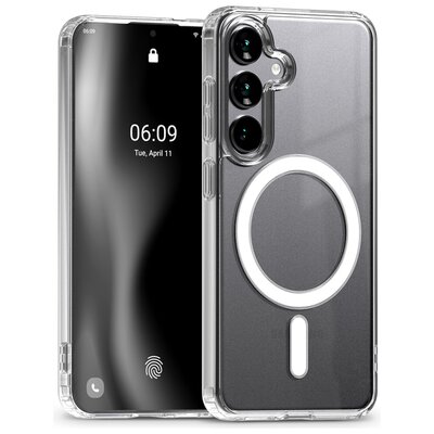 Etui MERCURY Jelhard MagSafe do Samsung Galaxy S25+ Przezroczysty