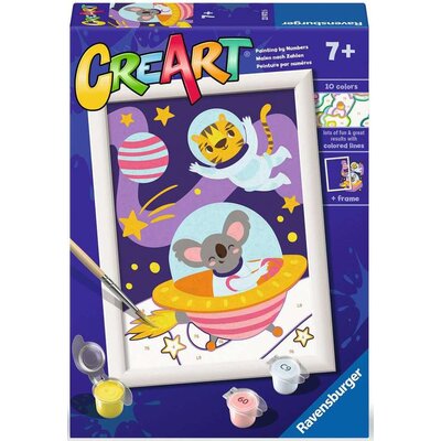 Malowanie po numerach RAVENSBURGER CreArt Wild Animals Kosmiczne zwierzaki 23972