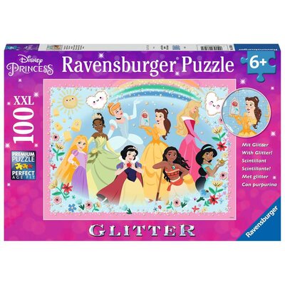 Puzzle RAVENSBURGER Glitter Disney Princess 13326 (100 elementów)