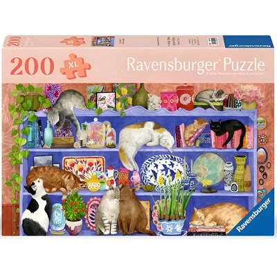 Puzzle RAVENSBURGER Koty na półce 12001367 (200 elementów)