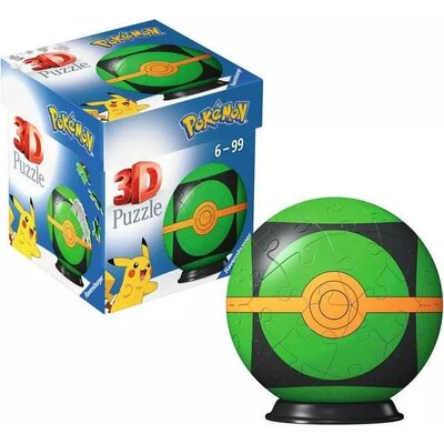 Puzzle 3D RAVENSBURGER Kula Pokémon Repeat Ball 11626 (54 elementy)