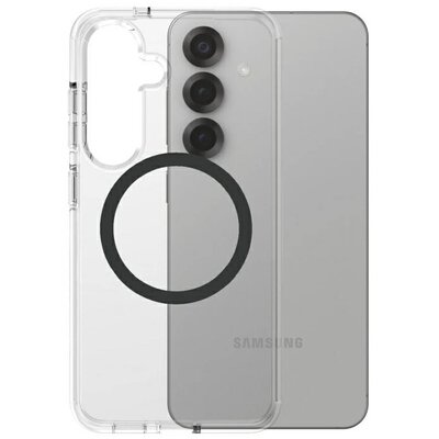 Etui PANZERGLASS Care Flagship Urban Combat Qi do Samsung Galaxy S25 Przezroczysto-czarny