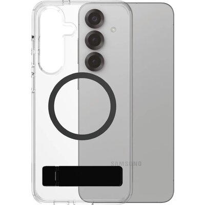 Etui PANZERGLASS Care Feature Kickstand & Qi do Samsung Galaxy S25+ Przezroczysto-czarny