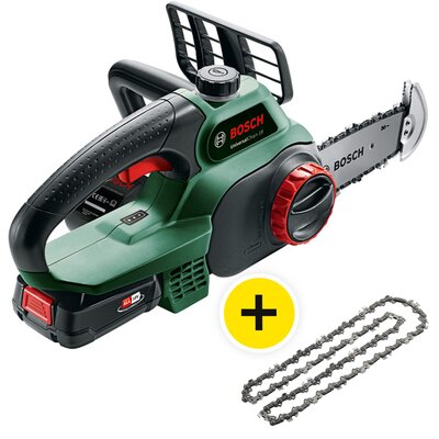 Piła łańcuchowa akumulatorowa BOSCH 18V UNIVERSALCHAIN 18 2,5AH + ŁAŃCUCH 06008B8004