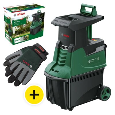 Rozdrabniacz do gałęzi elektryczny BOSCH AXT 25 TC + AKCESORIA 060080330D