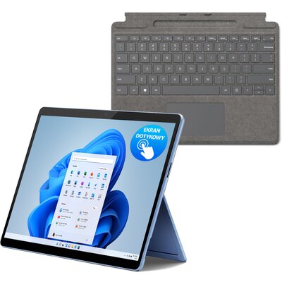 Laptop MICROSOFT Surface Pro Copilot+ PC 13" Snapdragon X Plus 16GB RAM 512GB SSD Windows 11 Home + Klawiatura Szary, Funkcje AI