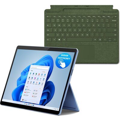Laptop MICROSOFT Surface Pro Copilot+ PC 13" Snapdragon X Plus 16GB RAM 512GB SSD Windows 11 Home + Klawiatura Zielony, Funkcje AI