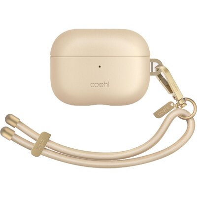 Etui na słuchawki UNIQ Coehl Haven do Apple AirPods Pro 2 Kremowy