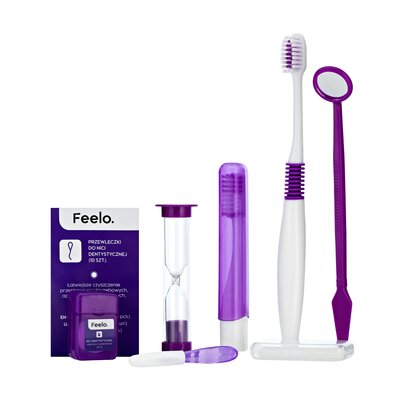 Zestaw ortodontyczny FEELO FU.DP.010.VIO.3 Fioletowy