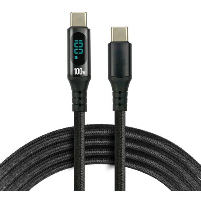 Kabel USB-C - USB-C EVERACTIVE CBB-1PD5L 100W 1 m Czarny