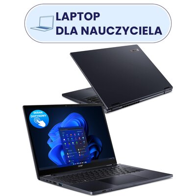 Laptop ACER TravelMate P4 Spin 14 TMP414RN-54-TCO 14" IPS Ultra 5-125U 16GB RAM 512 GB SSD Windows 11 Professional, Funkcje AI