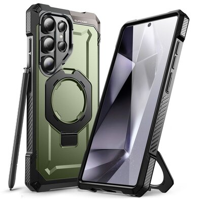 Etui SUPCASE UB Grip Mag Magsafe do Samsung Galaxy S25 Ultra Zielony