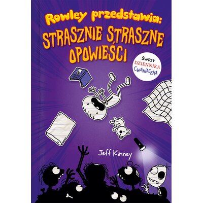 Książka Rowley przedstawia Strasznie straszne opowieści Jeff Kinney (miękka okładka)