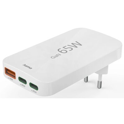 Ładowarka sieciowa HAMA GaN 65W Biały