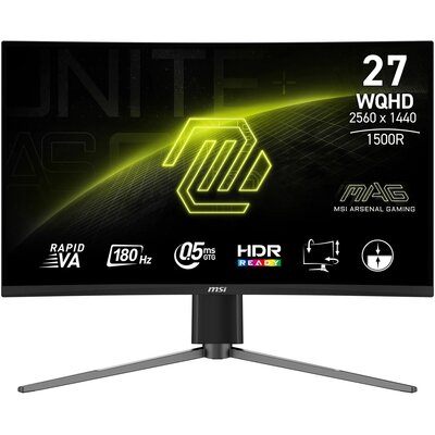 Monitor MSI MAG 27CQ6PF 27" 2560x1440px 180Hz 0.5 ms [GTG] Curved