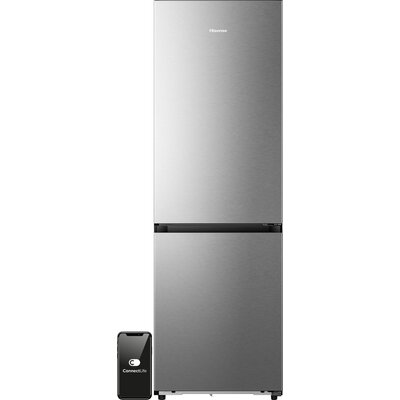 Lodówka HISENSE RB3K330SAIC 330l ExtraSpace 35dB No frost 185cm do obudowy WiFi Connectlife Srebrna Metal Cooling