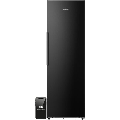 Lodówka HISENSE RL5K370GSFC 372l ExtraSpace 35dB 185cm do obudowy Ciemne wnętrze WiFi Connectlife Czarna Metal Cooling