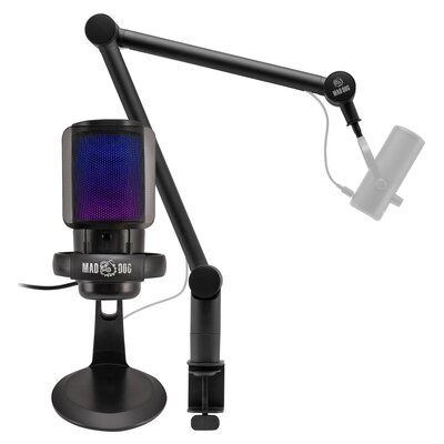 Mikrofon MAD DOG SM100K Kardioidalny + Ramię mikrofonowe MAD DOG MA100K Obciążenie głowicy 1.5 kg