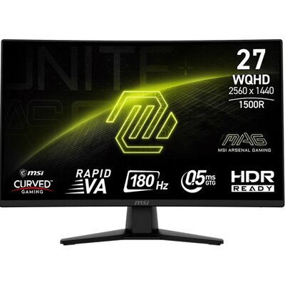 Monitor MSI Mag 274CQF 27" 2560x1440px 180Hz 0.5 ms [GTG] Curved