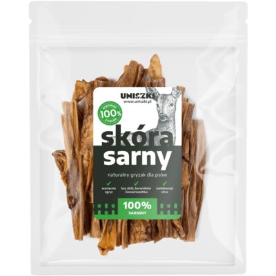 Przysmak dla psa UNISZKI Skóra sarny 100 g