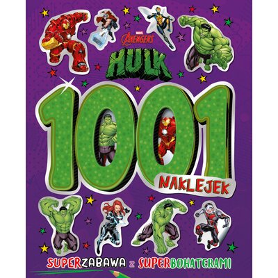 Książka z naklejkami Marvel Avengers Hulk 1001 naklejek (miękka okładka) (miękka okładka)