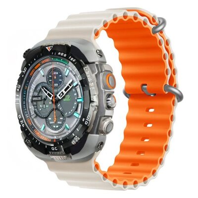 Pasek DEVIA Deluxe Sport6 do Apple Watch (38/40/41mm) Szaro-pomarańczowy