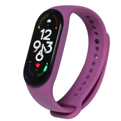 Pasek DEVIA Deluxe Sport do Xiaomi Mi Band 5/Mi Band 6/Mi Band 7 Fioletowy
